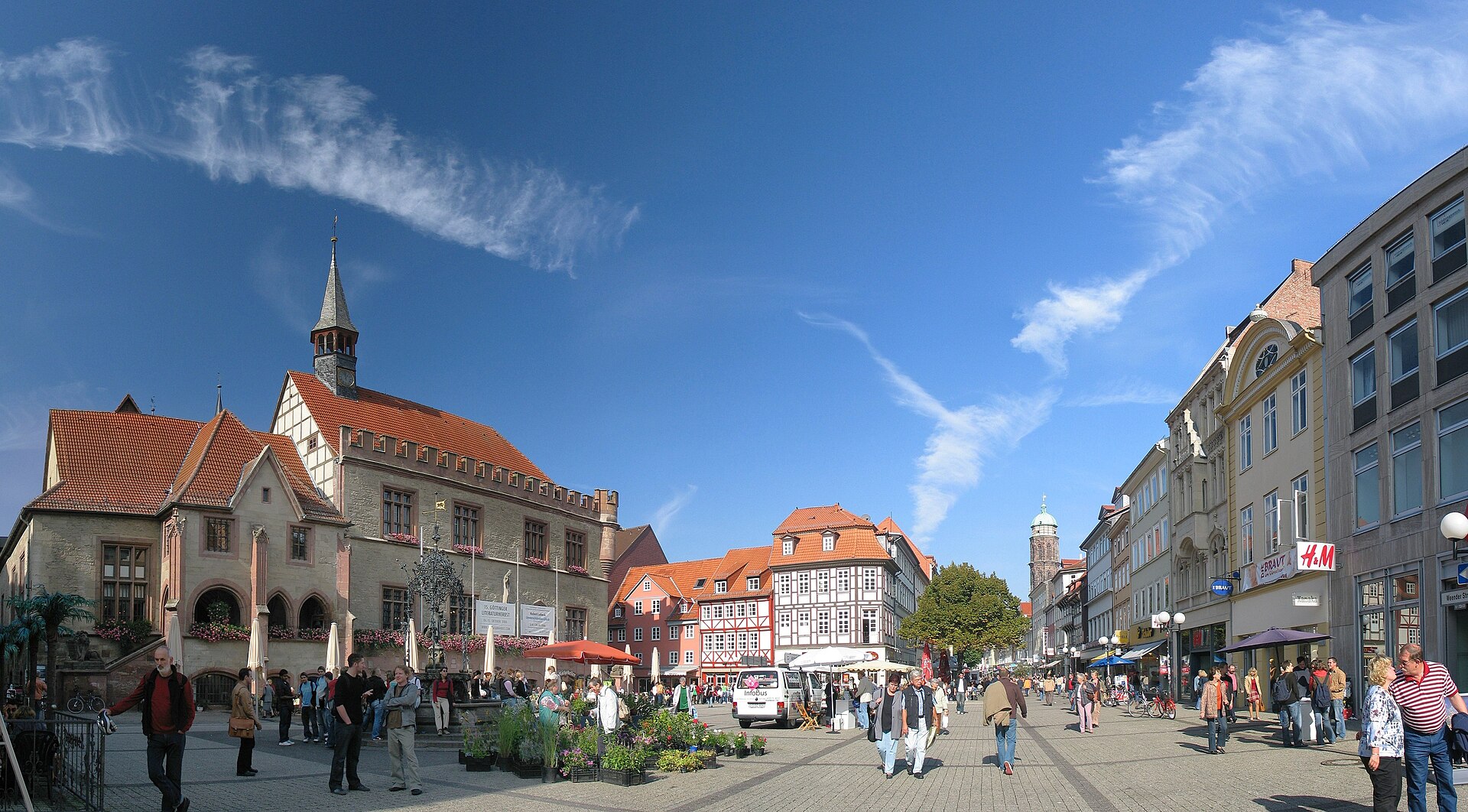 Stadtmotiv in Göttingen – Goettingen Marktplatz Oct06 Antilived